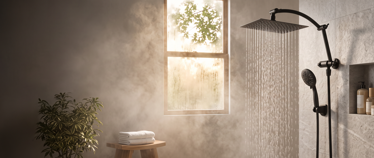 A spa shower. No remodel.
